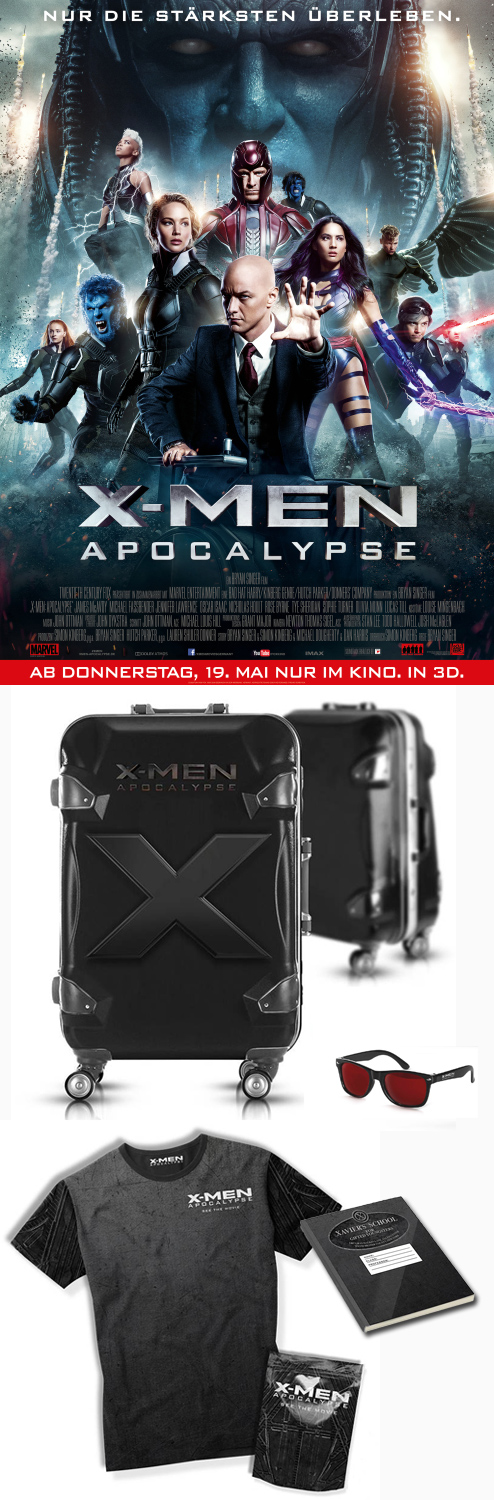 Bild 1:Gigantisches "X-Men - Apocalypse"-Gewinnspiel versetzt dich auf (Zeit)Reise! Bild 1:Gigantisches "X-Men - Apocalypse"-Gewinnspiel versetzt dich auf (Zeit)Reise!