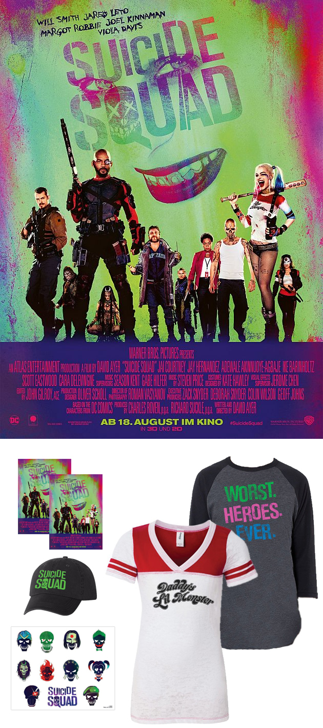 Bild 1:Sei Teil der Gang: Das "Suicide Squad"-Gewinnspiel wartet auf dich! Bild 1:Sei Teil der Gang: Das "Suicide Squad"-Gewinnspiel wartet auf dich!
