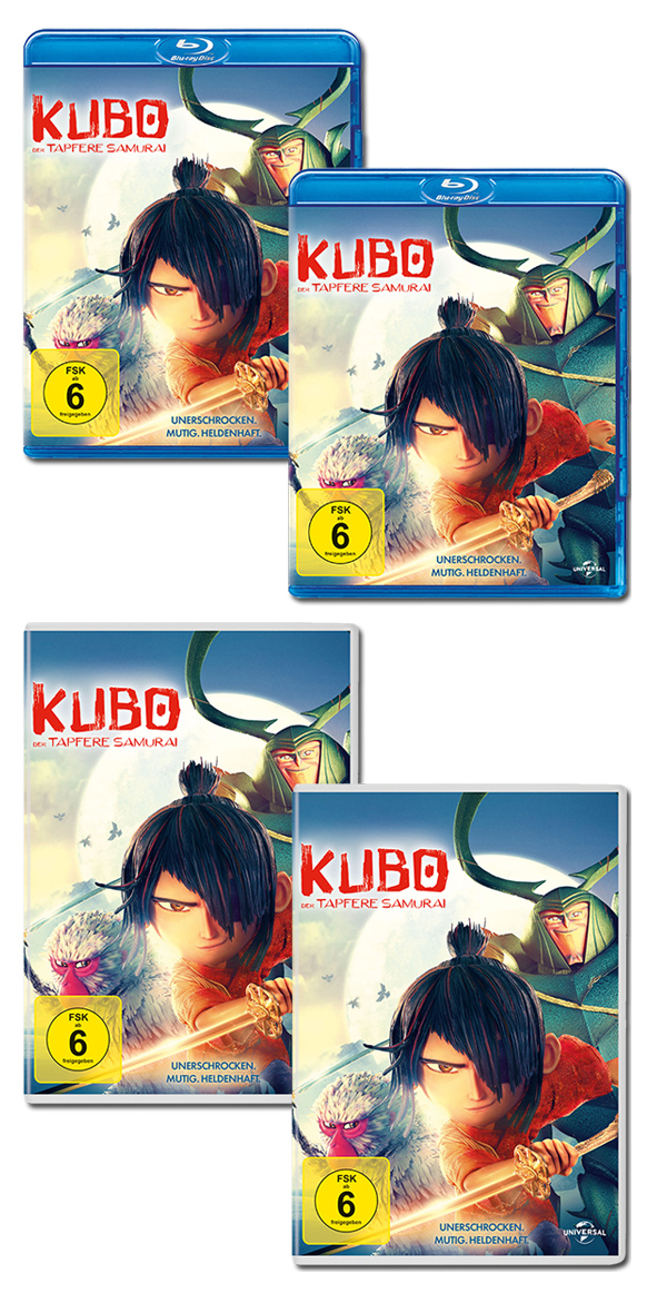 Bild 1:Blu-rays & DVDs von "Kubo - Der tapfere Samurai" gewinnen!