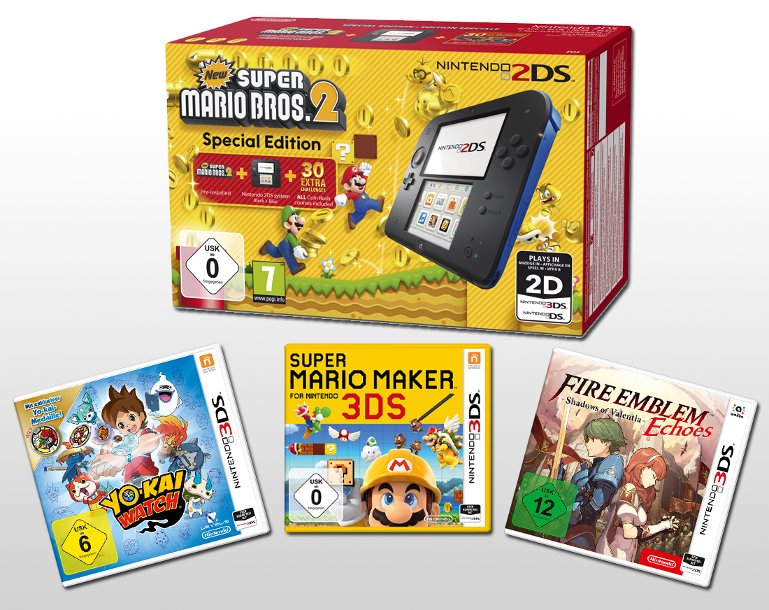 Bild 1:Freizeitspaß: Gewinne den Nintendo 2DS mit sattem Spielepaket!