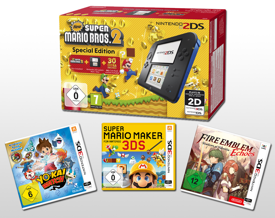 Bild 1:Freizeitspaß: Gewinne den Nintendo 2DS mit sattem Spielepaket! Bild 1:Freizeitspaß: Gewinne den Nintendo 2DS mit sattem Spielepaket!