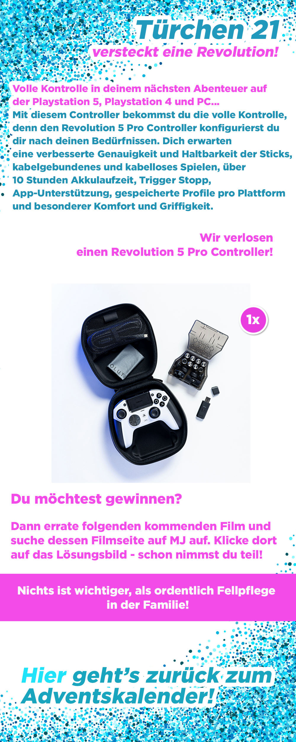 Bild 1:Adventskalender 2024 - Tag 21