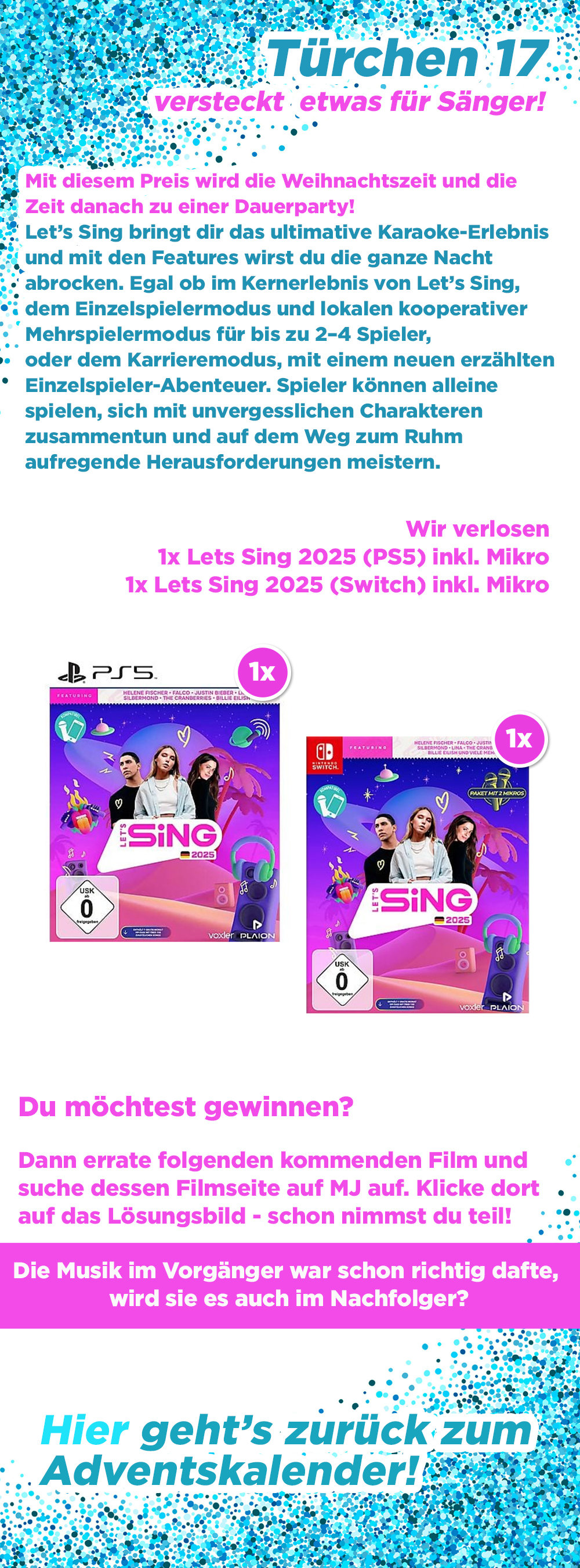 Bild 1:Adventskalender 2024 - Tag 17