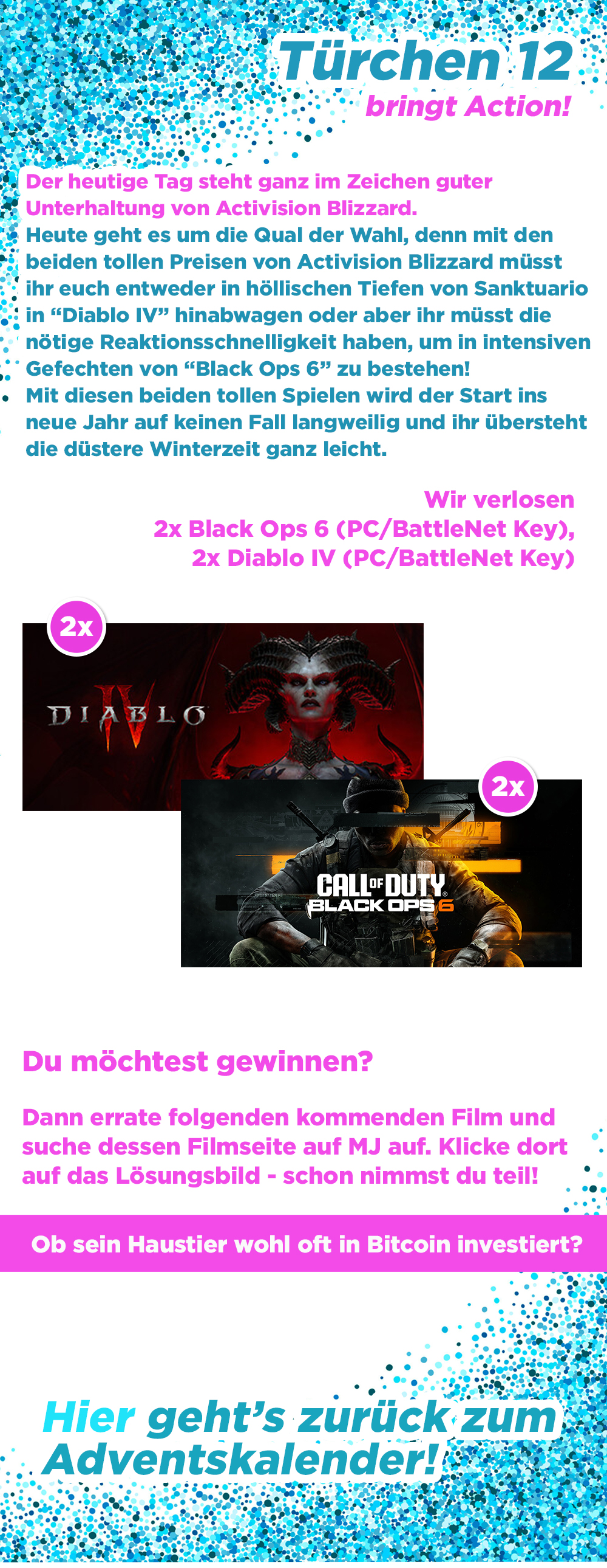 Bild 1:Adventskalender 2024 - Tag 12