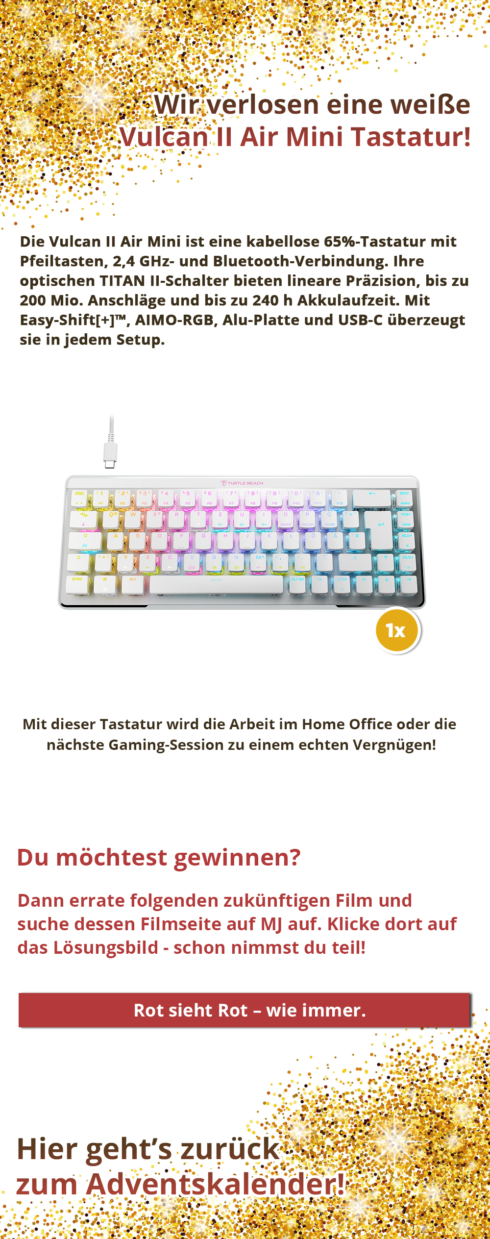 Bild 1:Adventskalender 2025 - Tag 20