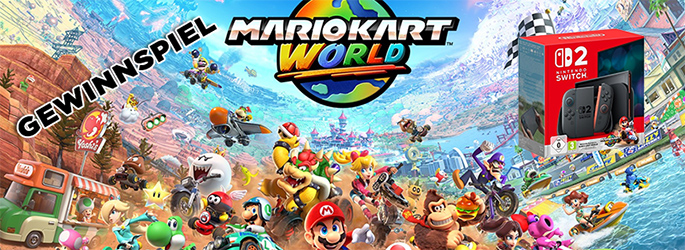 Auf die Plätze! Fertig! LOS! Gewinnt eine "Switch 2" mit "Mario Kart World"!