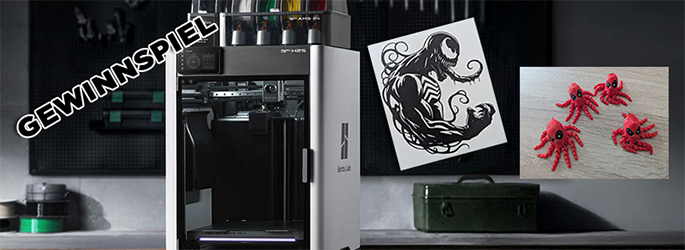 Gewinnspiel zum BambuLab H2D - Gewinnt tolle 3D Drucke zu euren Marvel-Helden!